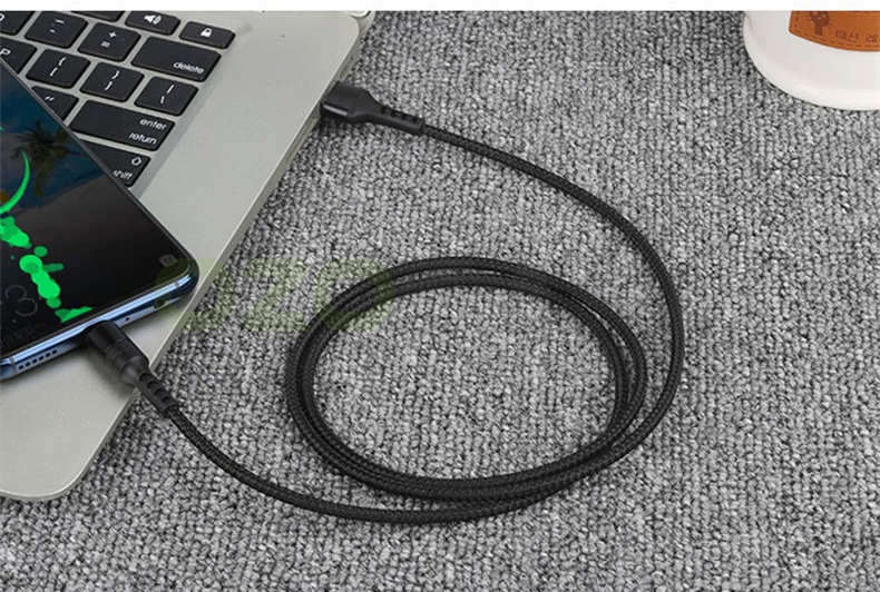 USB Kabel 5A Super Lade 5A Schnelle Lade Nylon Typ C USB Ladegerät Kabel Draht Kabel für Huawei P20 Mate 20 Honor 10 V10: 5A Black