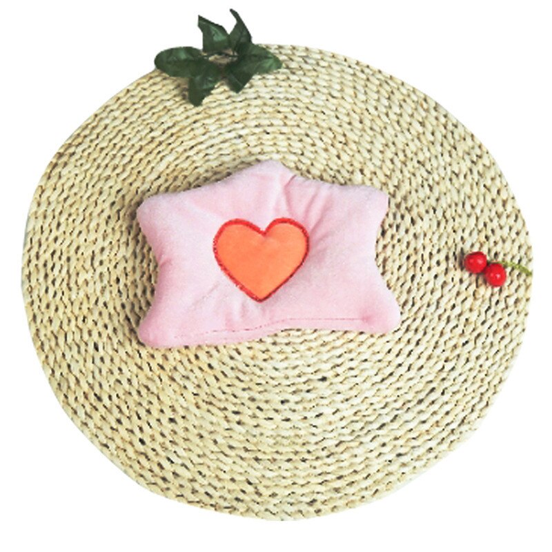 Cute Baby Pillow Girl Cushion Newborn Head Shape Prevent Flat Head Love Heart Bedding Nursing Pillow Infant Boy: pink