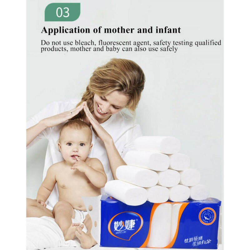 10 Rolls Toilet Paper Home Bath Paper Bath Toilet Roll Paper Toilet Paper 3 Ply Toilet Paper Toilet Roll Tissue Towels Tissue