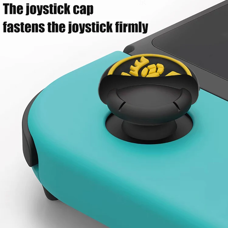 Tapas de agarre de palo de pulgar para Nintendo Switch/Switch Lite, cubierta de botón antideslizante de silicona, protector de Joystick para controlador