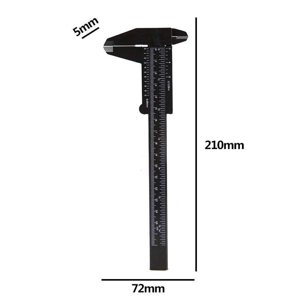 Calibrador Vernier de 0-150mm, instrumentos de medición de micrómetro Digital ABS de doble escala para trabajos de renovación de instalación: Black
