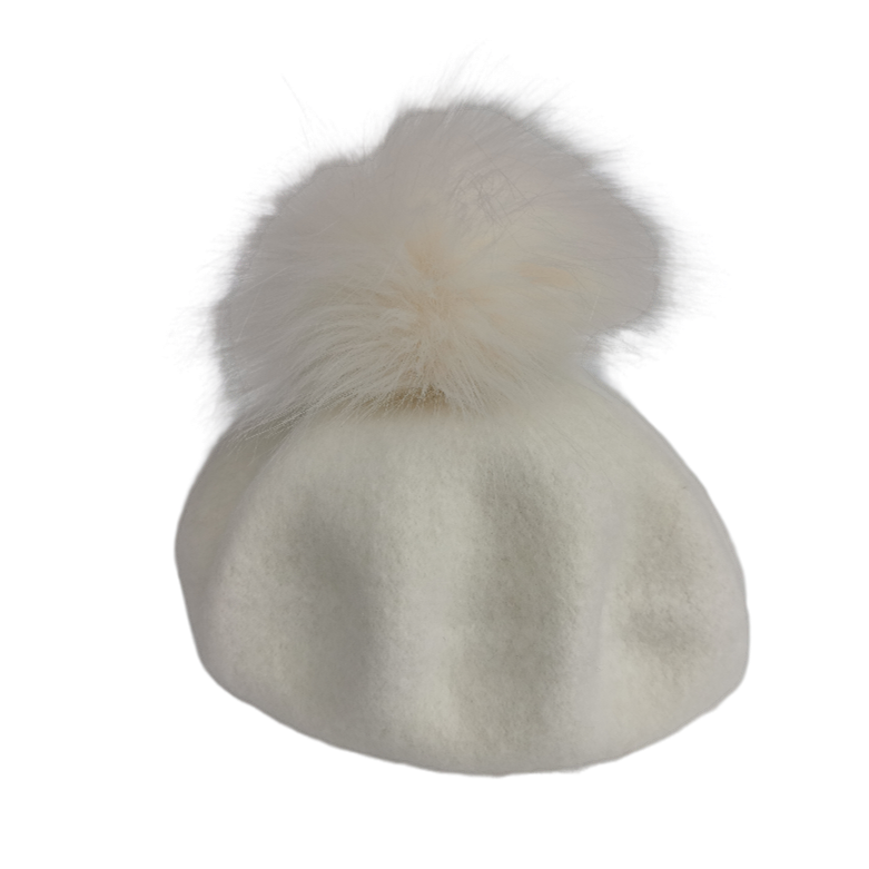 Sombreros para bebé niña, boinas de lana pura 70%, sombrero de pintor francés, Boina de pintor, boina cálida, accesorios de fotografía: white 4