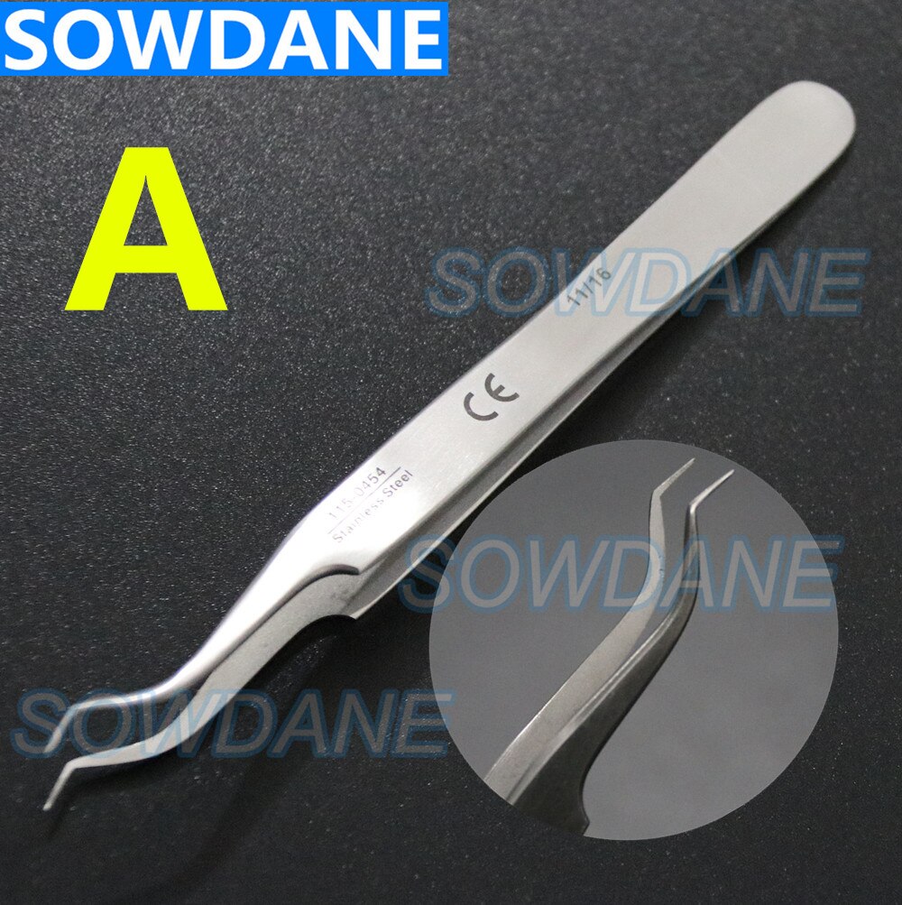 3 Pcs Dental Orthodontische Posterior Mondbuis Bonding Tweezer Houder Placer Rvs Orthodontische Tool: 3pcs A