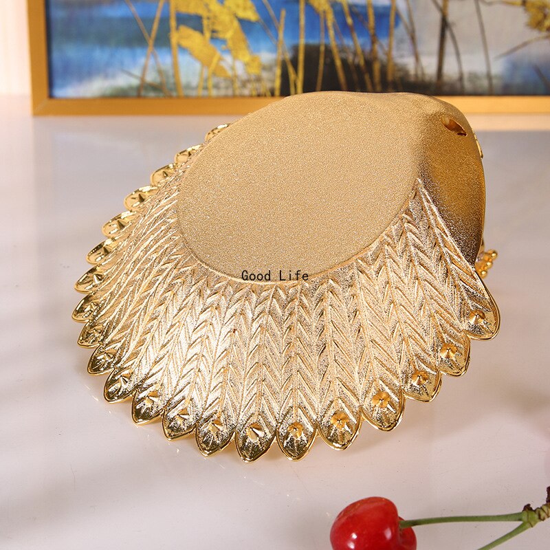 Metalowy łabędź kształt cukierki talerze na owoce taca na przekąnarty złote pudełko cukierków hotel KTV serwis mała taca robić serwowania