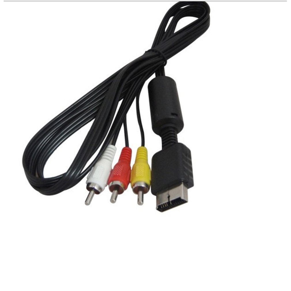 1.8m Av Conversion Cable for PS2/PS3 Durable Copper Material Games Accessories Computer Accessories