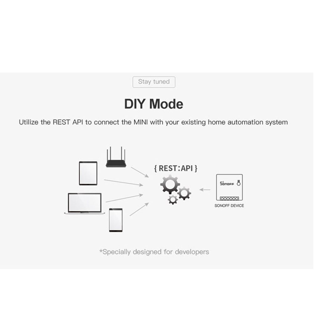 Sonoff Home Appliance Light Lamp Wifi Switch Mini DIY Smart Switch Small Size Remote Control