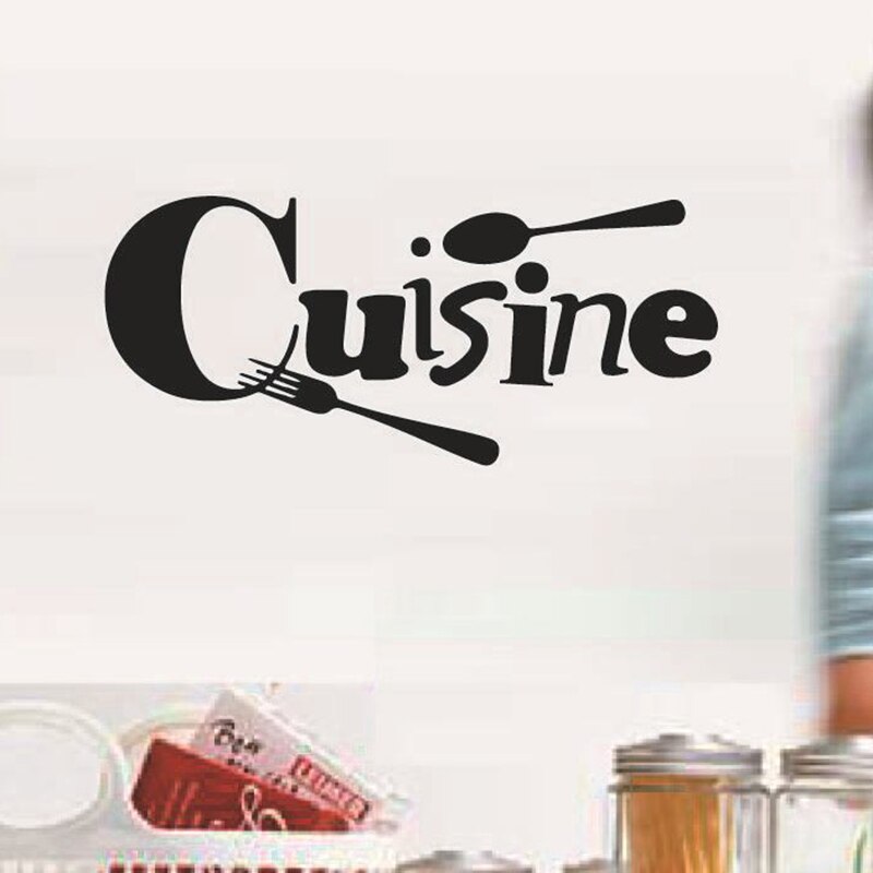 3PCS Cuisine Stickers French wall stickers home decor wall decals for kitchen home decoration decal Wallpaper decor wall poster
