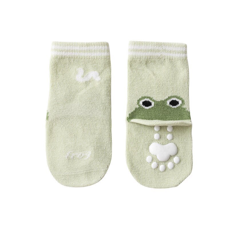 Warmom Baby Kids Sokken Voor Meisjes Jongens Kinderen Meisje Anti Slip Kind Jongen Warme Peuter Grappige Pasgeborenen Vloer Kid Boys &#39;sok Winter: green