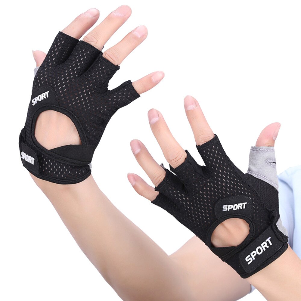 Gym Gloves Black Power Weight Lifting Women Men Wo... – Grandado