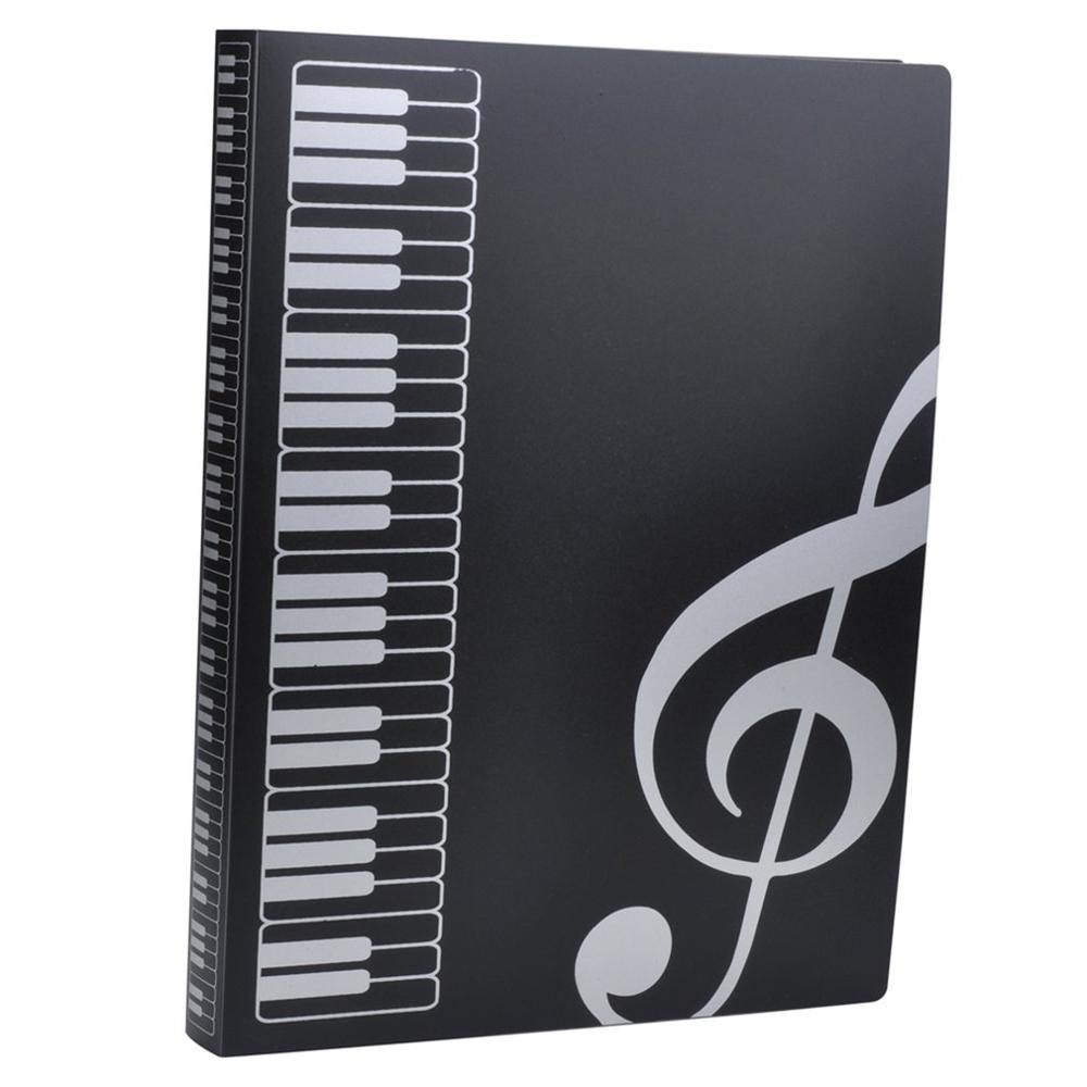 80 Sheets A4 Music Book Folders Piano Score Band Choral Insert-type Folder Music Supplies Waterproof File Storage Product