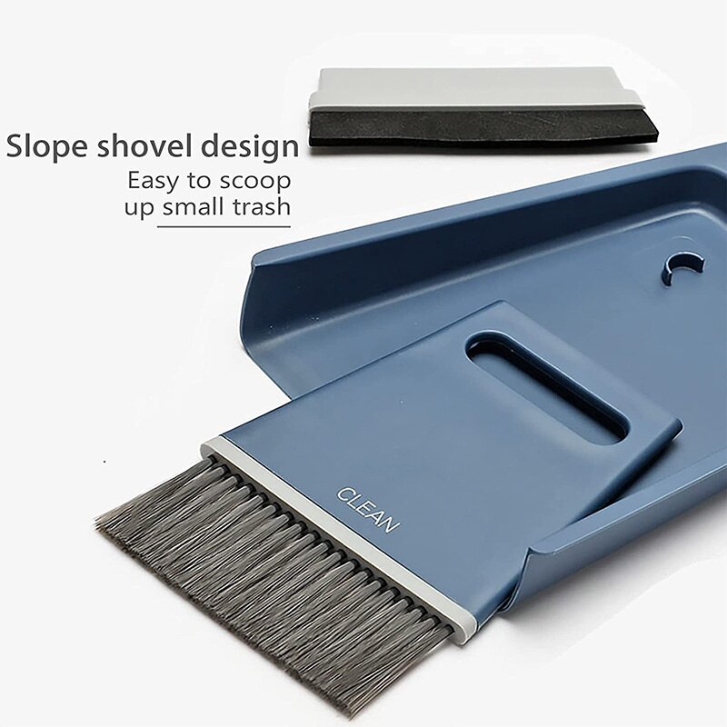 Mini Hand Besen und Kehrschaufel-einstellen Reinigung Tisch Arbeitsplatte Tastatur Haustiere Haar und Kleine Kasinos Reinigung Werkzeuge mit Schwamm Schaber