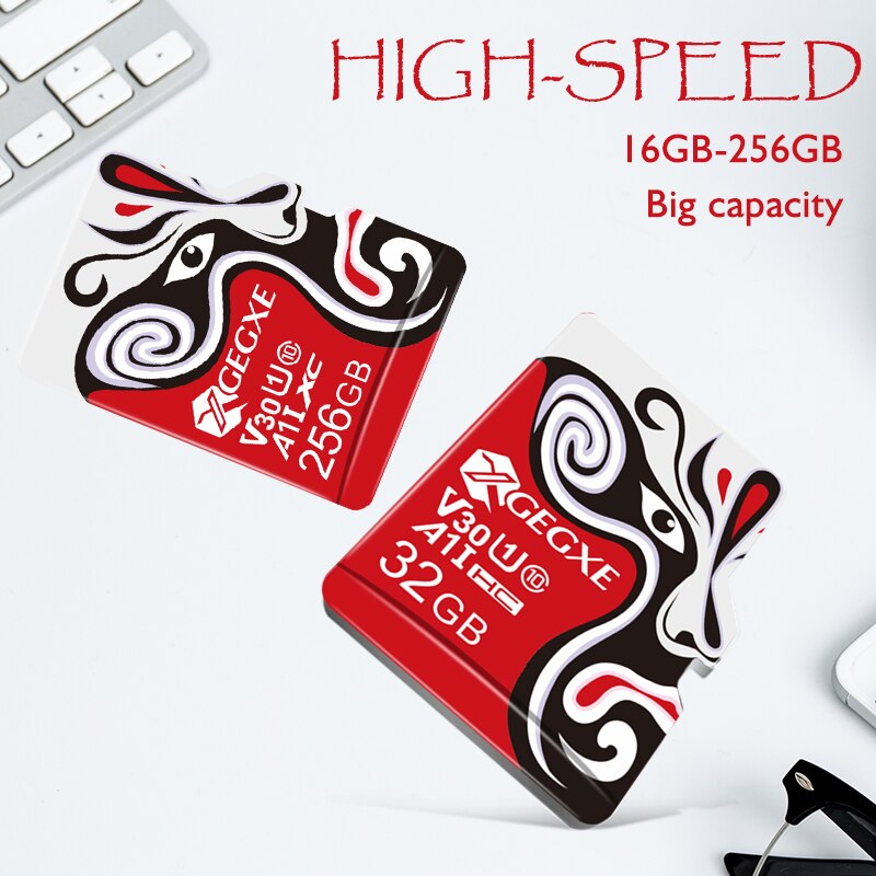Micro SD Kaart 8GB-256GB - Class 10 - TF Flashgeheugen - met Adapter
