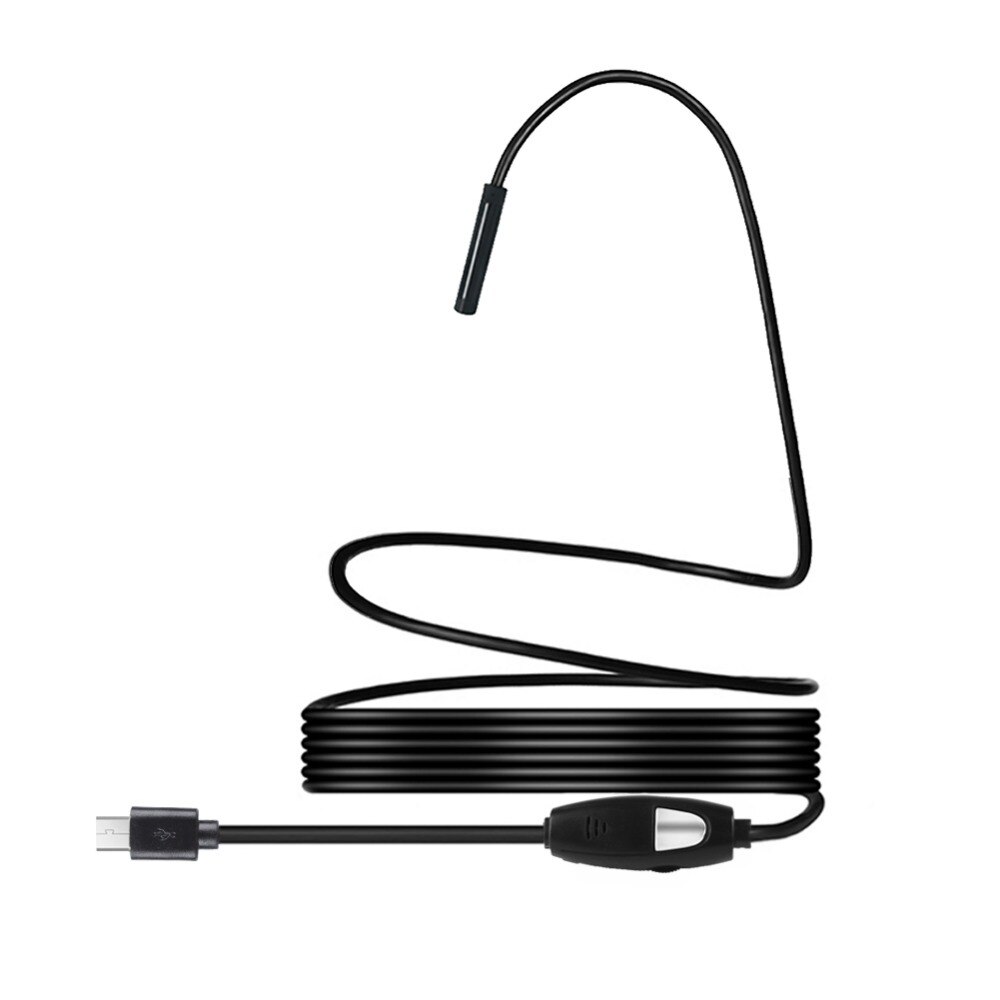 5.5mm Lens Android OTG USB Endoscope Camera 2M Smart Android Phone USB Borescope Inspection Snake Tube Camera 6LED