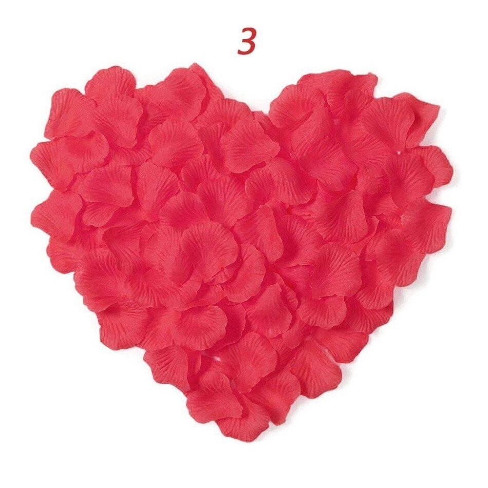 Wedding Rose Petals 100pcs/lot Decorations Flowers Polyester Wedding Rose Artificia: Z3