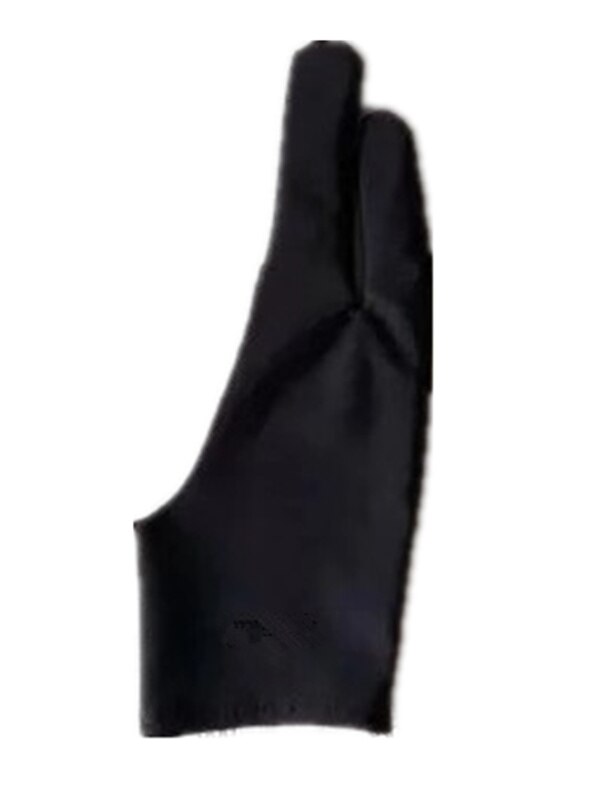 Anti-Touch Calligraphy Tablet Hand-Painted Digital Drawing Board Double Layer 2 Finger Gloves Unisex Sketch Children: Black monolayer