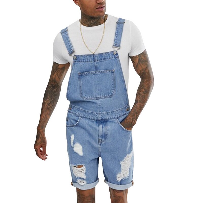Men's plus size overalls Large size huge denim bib pants pocket jumpsuits Male men jeans