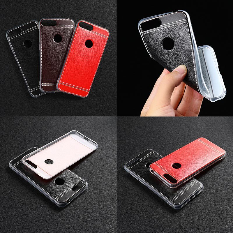 Zachte TPU Lederen Case Voor Alcatel 1S Gevallen 5024D Antiklopmiddelen Beschermhoes Voor Alcatel 1X 1C 3 5033D 5003D Coque