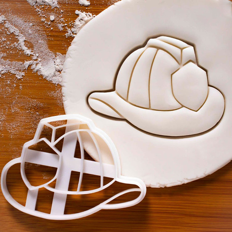 Molde de ingeniería de dibujos animados para galletas, cortador de galletas, glaseado de Fondant, de Tractor, de mantequilla y camión de bomberos: Fire Cap