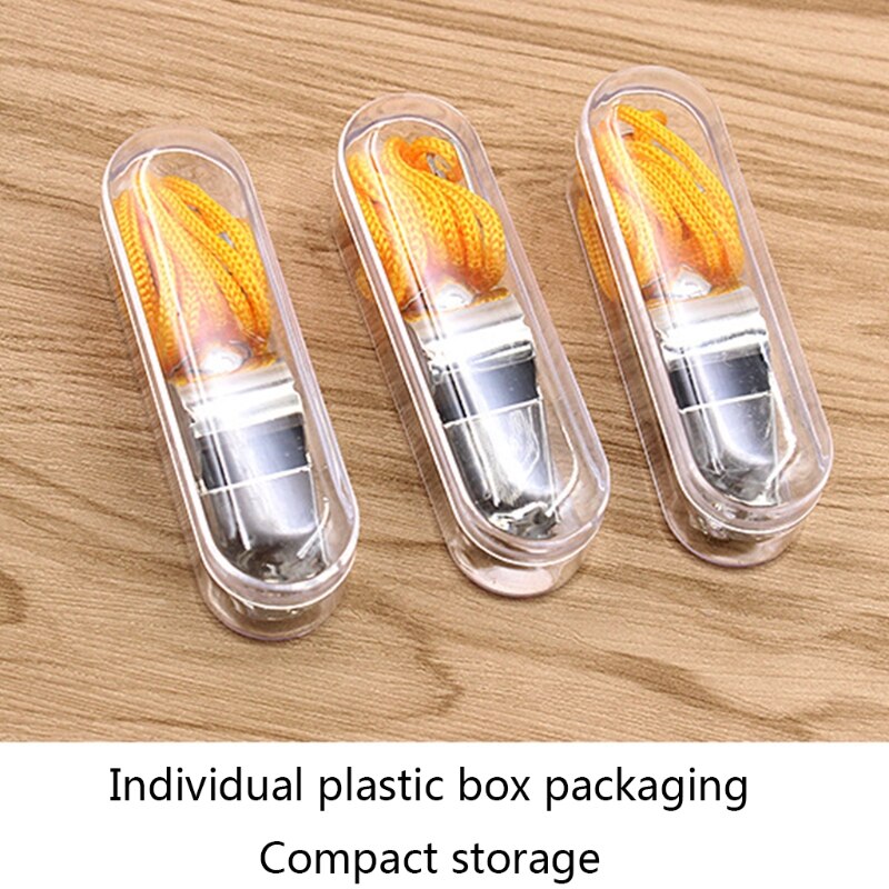 Edelstahlpfeife mit verstellbarem trageband für outdoor-sportarten, lauter, klarer pfiff, rostfrei, für schiedsrichter und andere einsatzkräfte.