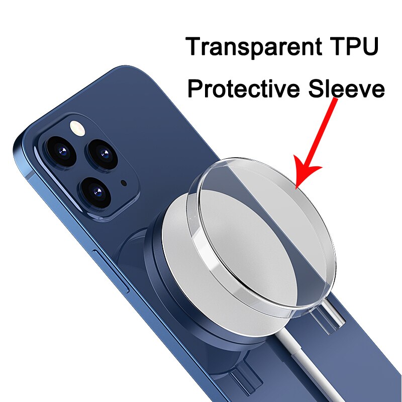 Étui de protection pour chargeur sans fil Magsafe, pour iPhone 12 Pro Max