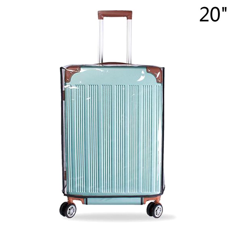 1PC 20-30'' PVC Transparent Travel Luggage Protector Suitcase Dust Cover Waterproof Travel Accessories: 20inch