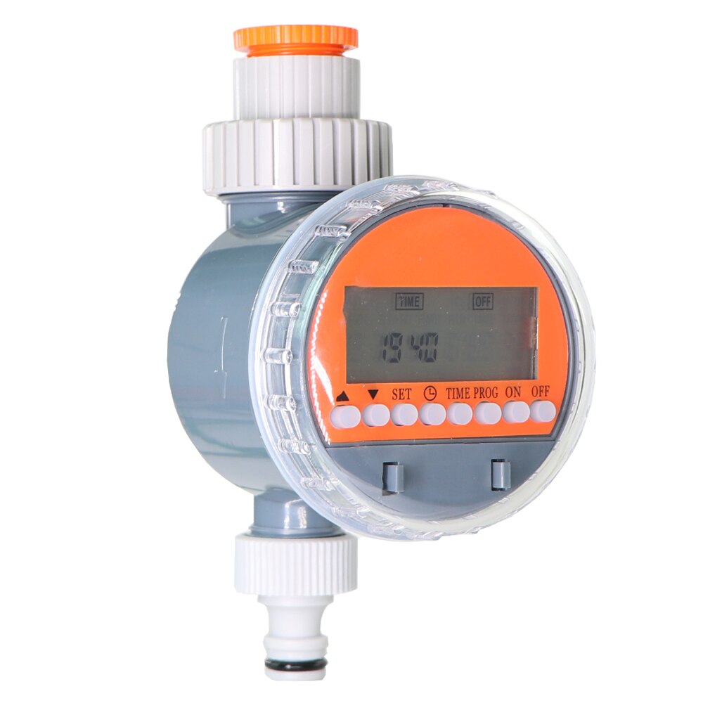 Water Timer Regen Sensor Solar Lcd Dubbele Wijzerplaat Kogelkraan Controller Tuin Watering Irrigatie 1/2 &#39;&#39;3/4 &#39;&#39;Tap gezamenlijke Solenoid