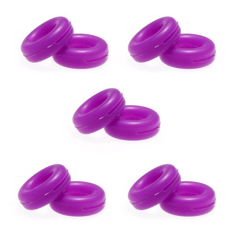 5Pairs Round Glasses Ear Hooks Eyeglasses Sports Temple Tips Anti Slip Silicone Grips Eyewear Accessories Silicone Non-slip: Purple