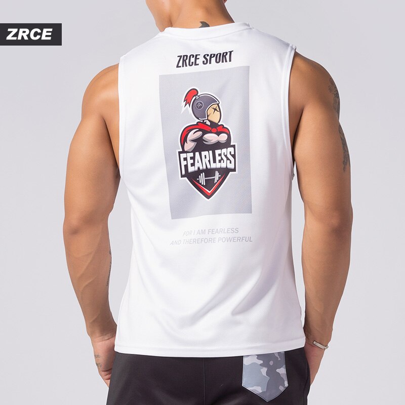 ZRCE Aankomst Algemene Print Tank Tops Sneldrogend Mouwloos Vest Zomer Mannen Casual Streetwear Mannelijke Sportscholen Jogging Vest