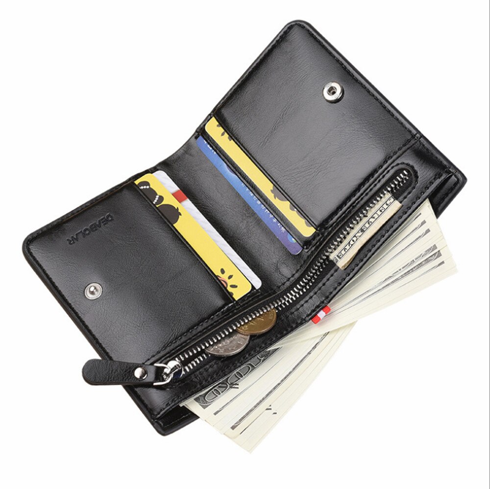 Herre tegnebog kort lodret mænds lynlås tegnebog multifunktion nul tegnebog kort taske tegnebog tegnebøger med