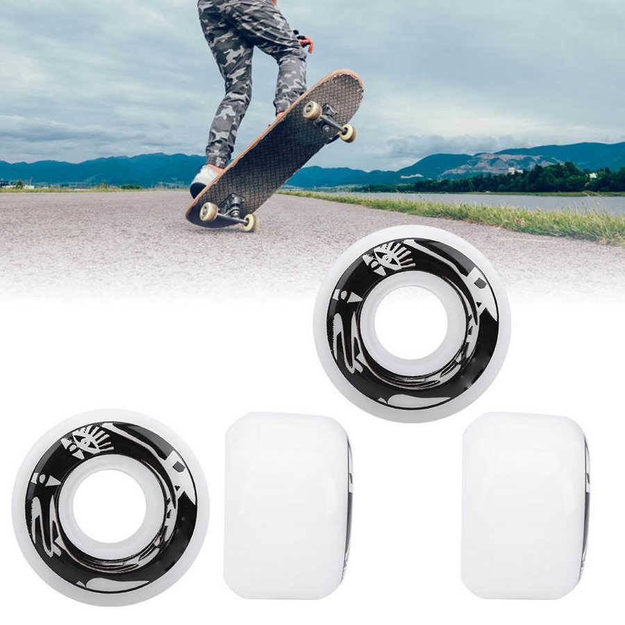 4 Stks/set Professionele Duurzame Hoge Elasticiteit Pu Vis Skateboard Wielen Vervangende Accessoires Voor Skateboard Apparatuur