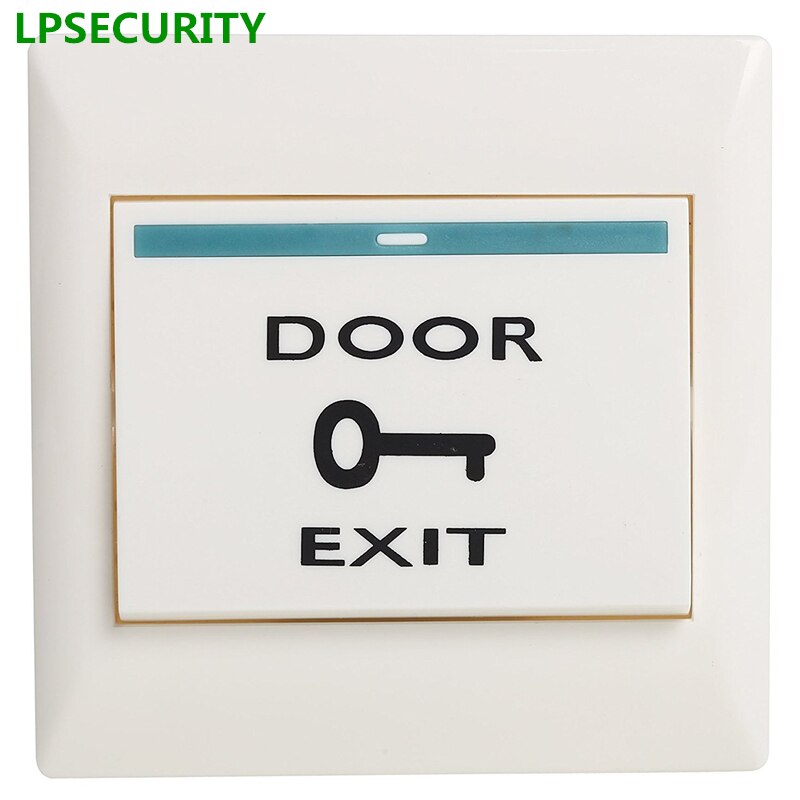 LPSECURITY Gate Door Access Control System Door lock Release Exit Button Sensor Switch/door access push button COM NO