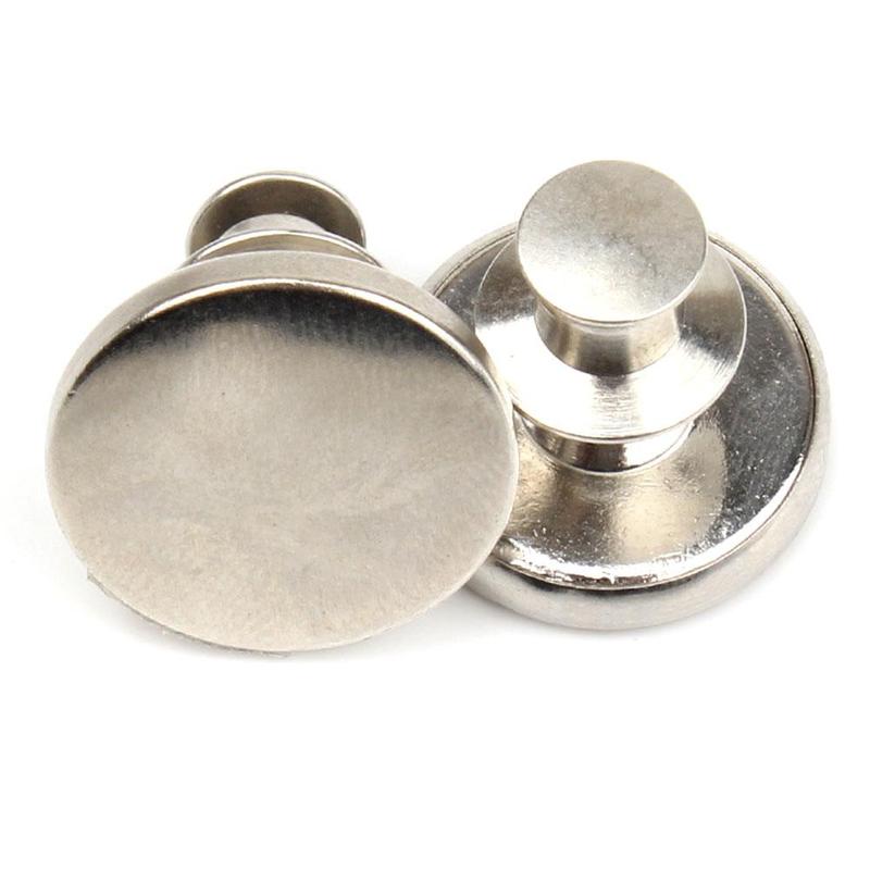 Hebillas de Metal para ropa, accesorios de ropa Retro ajustables, desmontables, botones de Pin para Vaqueros, sin clavos, Diy, 1 Uds.