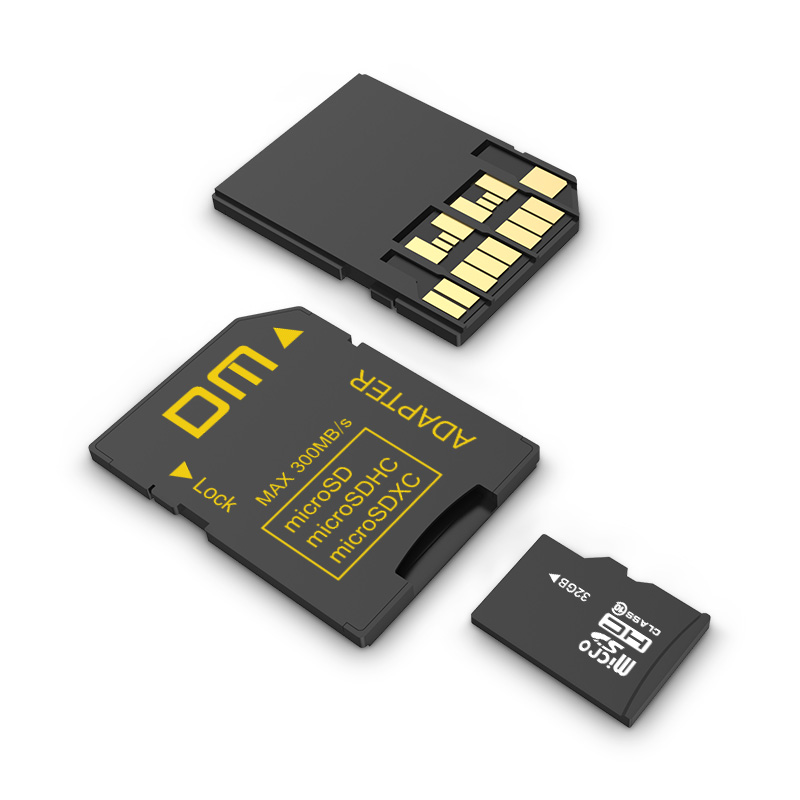 DM SD Adapter SD4.0 UHS-IIcomptabile with microSD microSDHC microSDXC transfer speed can up to 300MB/s