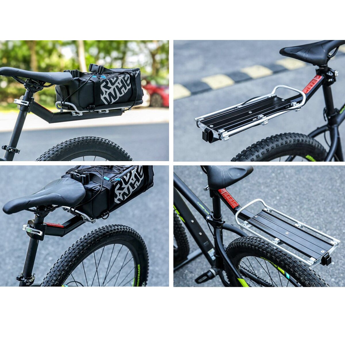 1Pc Bike Carrier Rack Mount Racks Cycling Cargo Racks Seatpost Rear Pannier Luggage Carrier Aluminum Stand Bike Shelf Quick