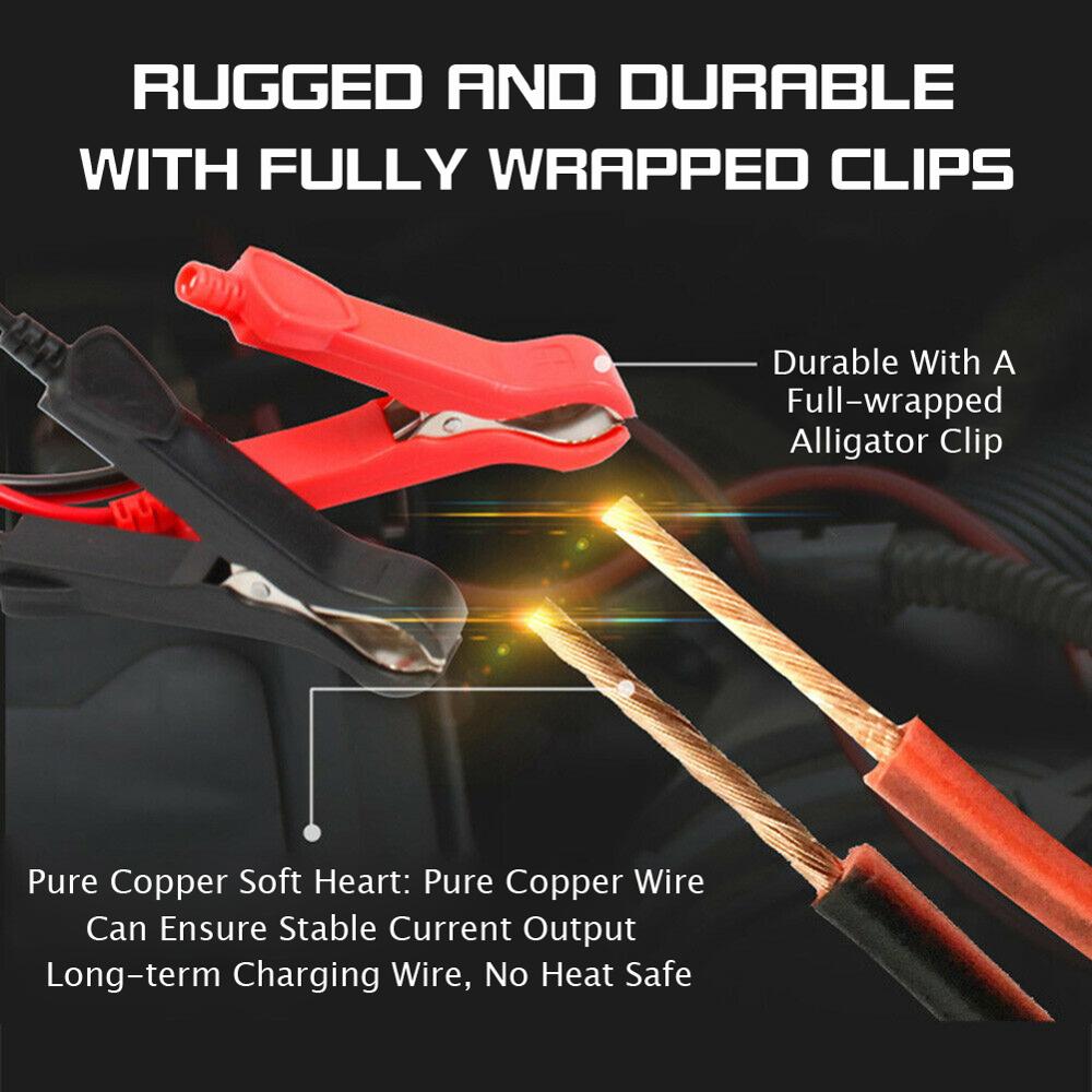Full Automatic Car Battery Charger Power Pulse Repair Chargers AGM Wet Dry Lead Acid Battery-chargers Digital LCD Display