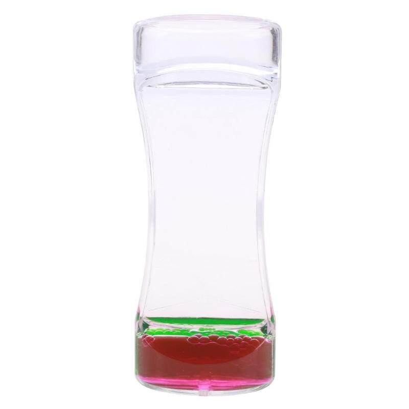 Liquid Floating Motion Hourglass Count Down Timer Clock Visual Timer Liquid Oil Acrylic Hourglass Desktop Decor Funny