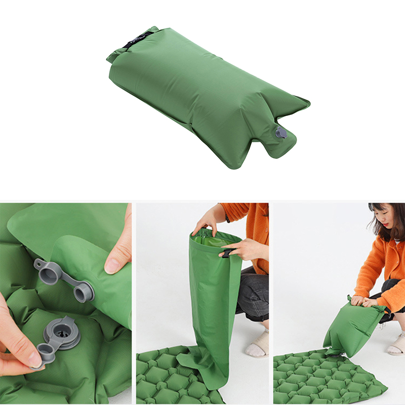Portable Nylon TPU Inflatable Bag Air Bed Sleeping Bag Ultralight Waterproof Inflatable Bag Travel Camping Hiking Air Mattress
