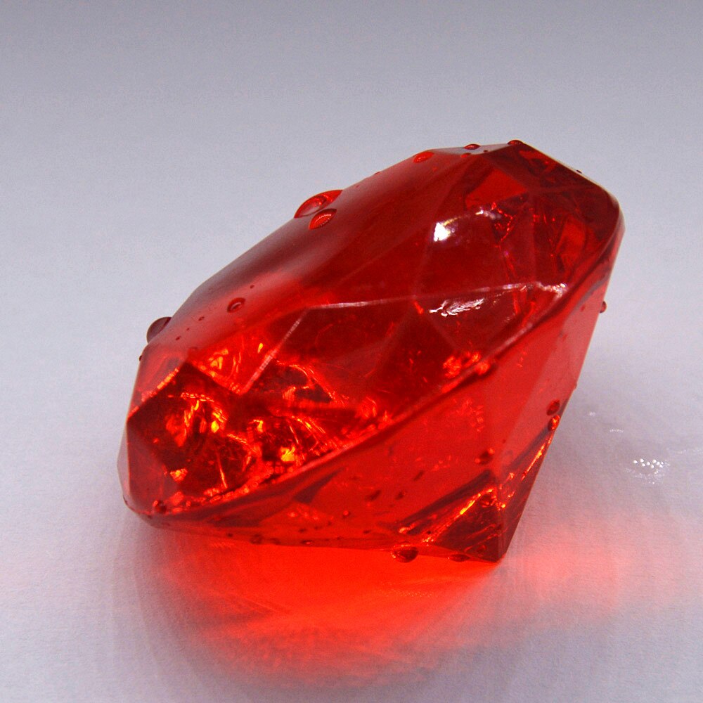 40mm Large Plastic Crystal Clear Diamond Proposal Wedding Party Ornament DIY Centerpiece Decoration Birthday