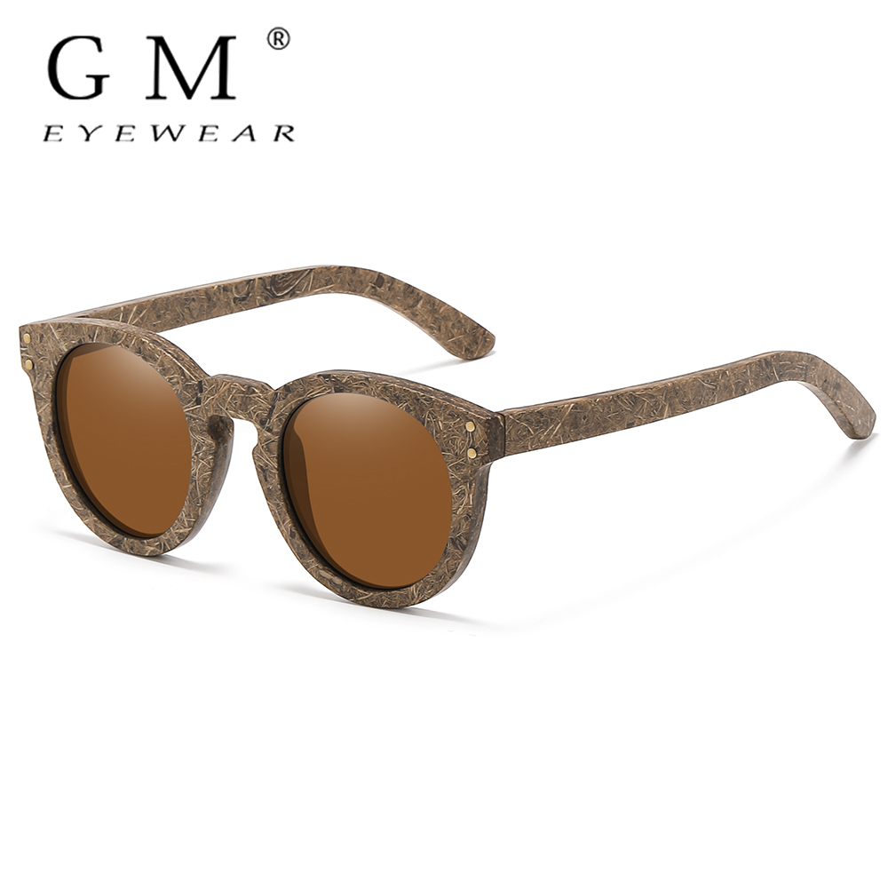 Kokosfaser-Sonnenbrille der GM. Umweltfreundliches neues Holz, polarisierter UV400-Schutz, natürliche Degradierungsbrille 8242