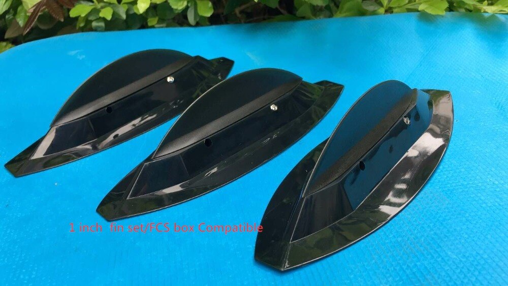FCS Compatible soft flex side fin & removeable fin and side fin box for hardboards/inflatable boards, I sup boards
