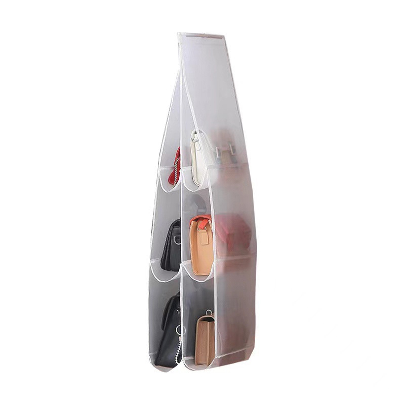 Tasche Lagerung Hängen Tasche Hängen Doppel Seite transparent Sechs Schicht Lagerung Tasche Schlafzimmer Schrank Lagerung Tasche Staub Tasche