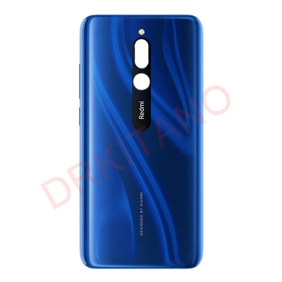 DRKITANO for Xiaomi Redmi 8 Battery Cover Back Housing Rear Door Case For Redmi 8 Battery Cover Mobile Phone Replacement Parts: Blue