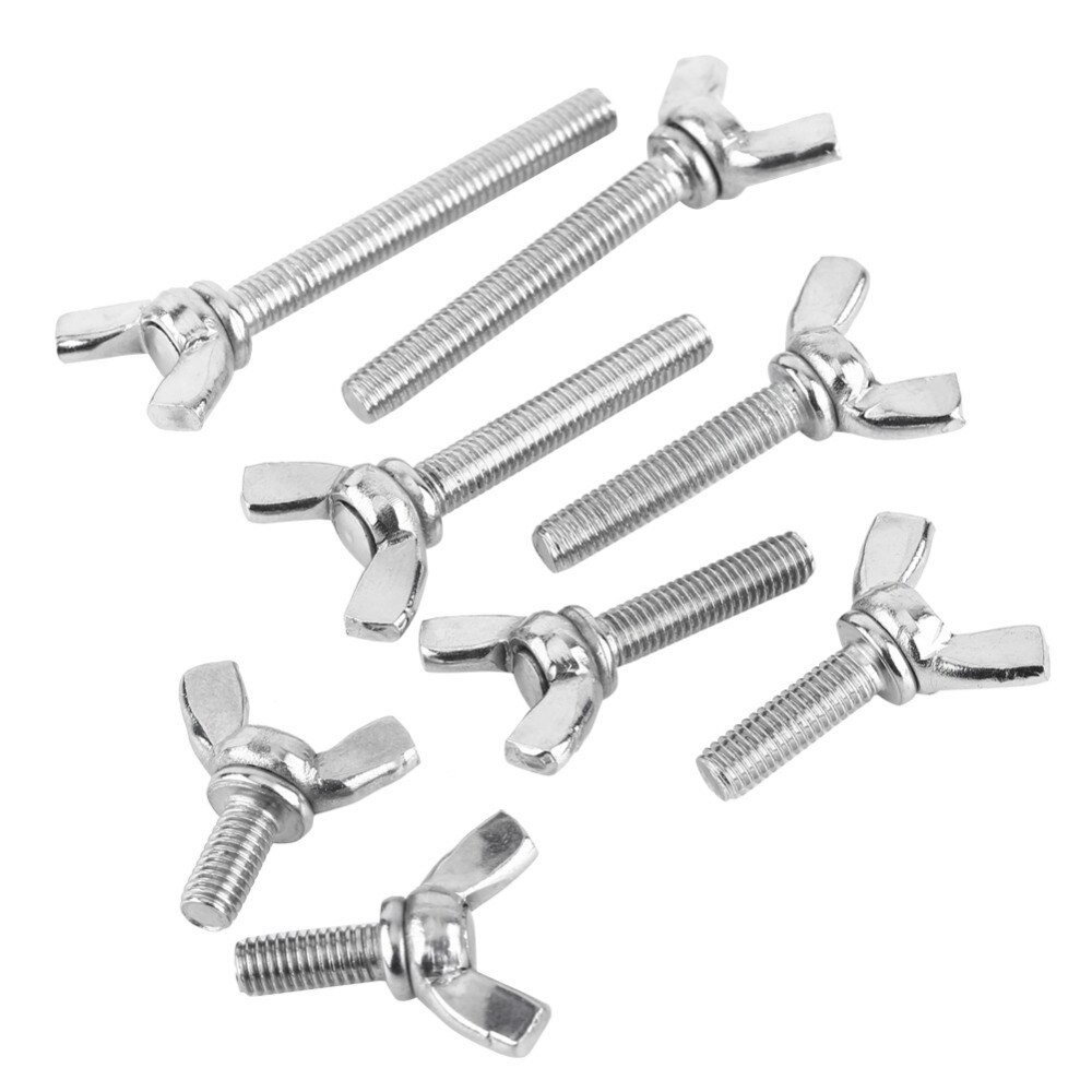 5Pcs M6 Vlinder Schroef Bolt Wing Hand Bouten Schroeven DIN316 304 Rvs Duimschroef Fastener tornillos