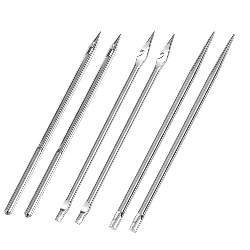 Leder Nähset DIY Leder NäHenne Ahle Nadel mit Kupfer Griff einstellen Leder Leinwand Zelt Schuhe Reparatur werkzeug Nylon faden: Armee Grün