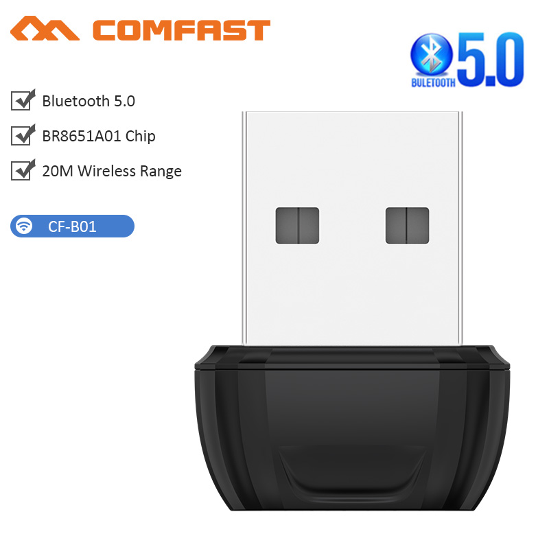 Bluetooth 5.0 Usb Adapter Voor Pc Windows 7 8 10 Computer Laptops Receptor Bluetooth Zender Speaker Oortelefoon Dongle: CF-B01