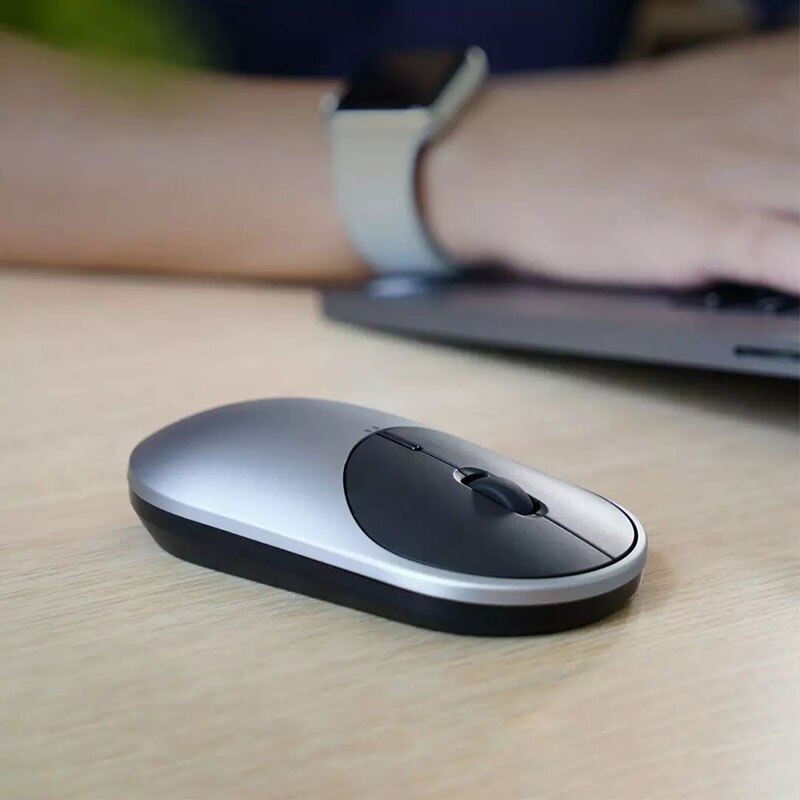 Originele xiaomi mi draagbare muis 2 usb 2.4 ghz bluetooth dual-mode verbinding laptop kantoor draadloze muis instelbare dpi 4000