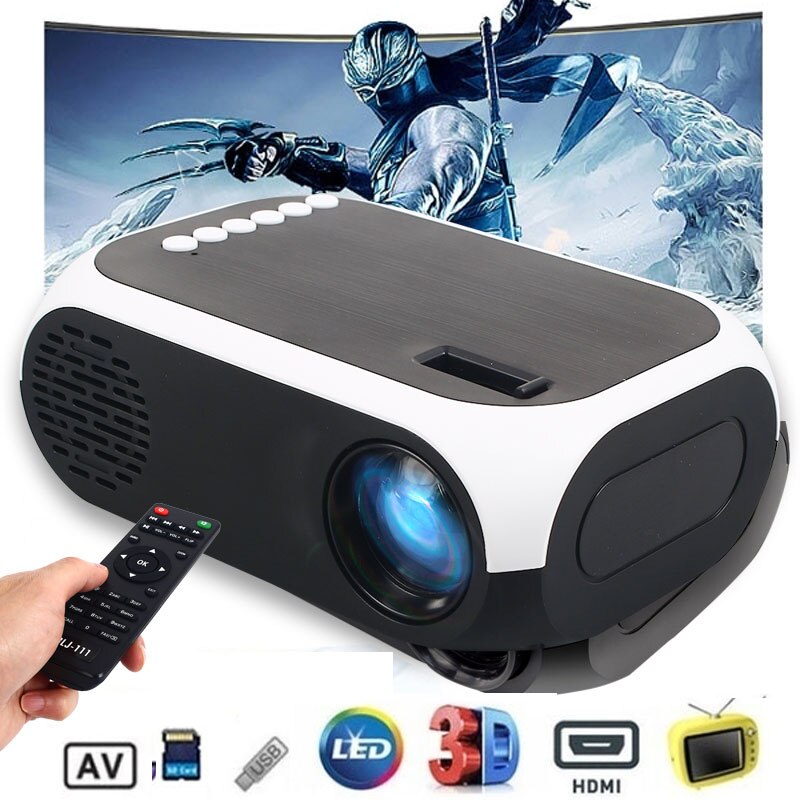 Dlp 4K 3D Full Hd Projector Av/Usb/Hdmi Home Theater Media Player Smart BLJ-111 Draagbare Hdmi 2500Lums 4K 3D 1080P Hd Projector