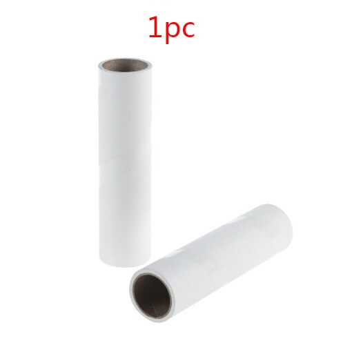 Long Handle Tear-off Sticky Paper Roller Floor Sticky Portable Retractable Roller Brush for Hair Cloth Furniture Dog Wool Sheet: Replacement core-1pc
