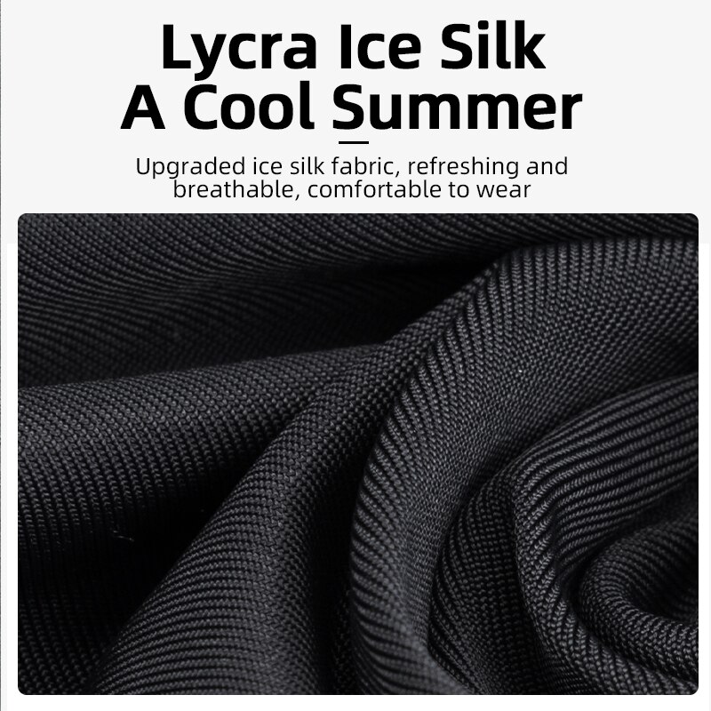 ROCKBROS – Bandana d'été pour hommes et femmes, Protection contre le soleil, en soie glacée, pour cyclisme, pêche, écharpe de Sport en plein air