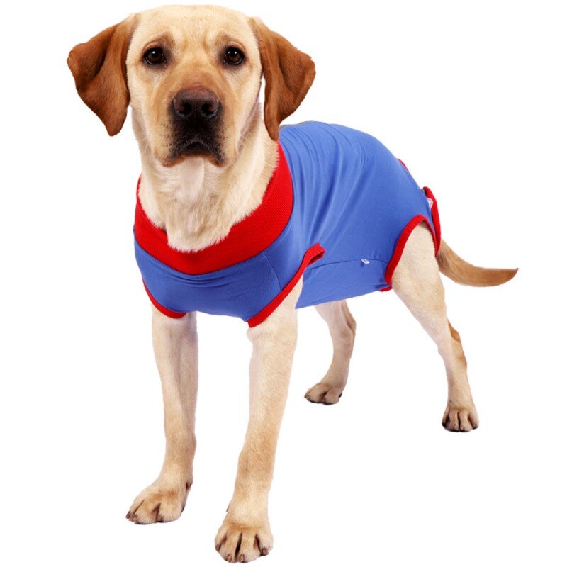 Pet Surgery Recovery Clothes Postoperative Care Clothes Nursing Clothes Anti-Licking Pet Clothes Clothes Blue